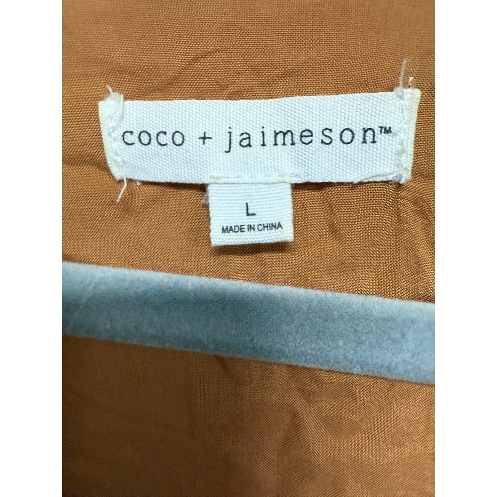 Coco + Jaimeson Brown Boho Bohemian Short Dress Size Large Festival Hippie - Picture 5 of 5